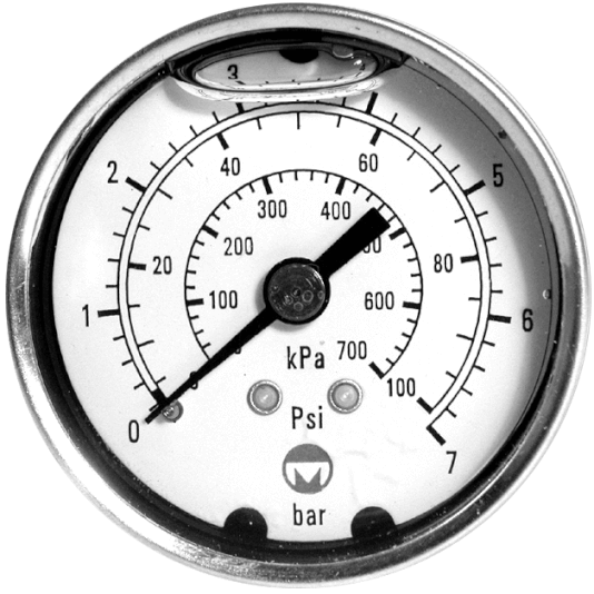 Marsh Bellofram Severe Service Gauge, 40 mm and 50 mm Liquid Filled